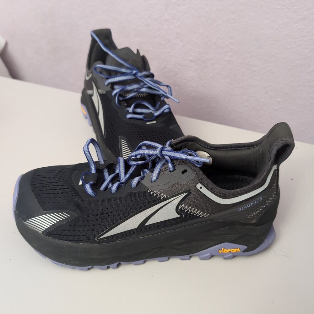 Altra Olympus 5 Shoe Women Size 10 Low Black Purple Black All Terrain Hiking